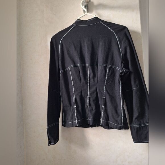 Bernard Sport Size 14 Black jean jacket, tailored - Picture 2 of 9